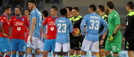 Meciul Lazio - Napoli, intrerupt din cauza scandarilor rasiste